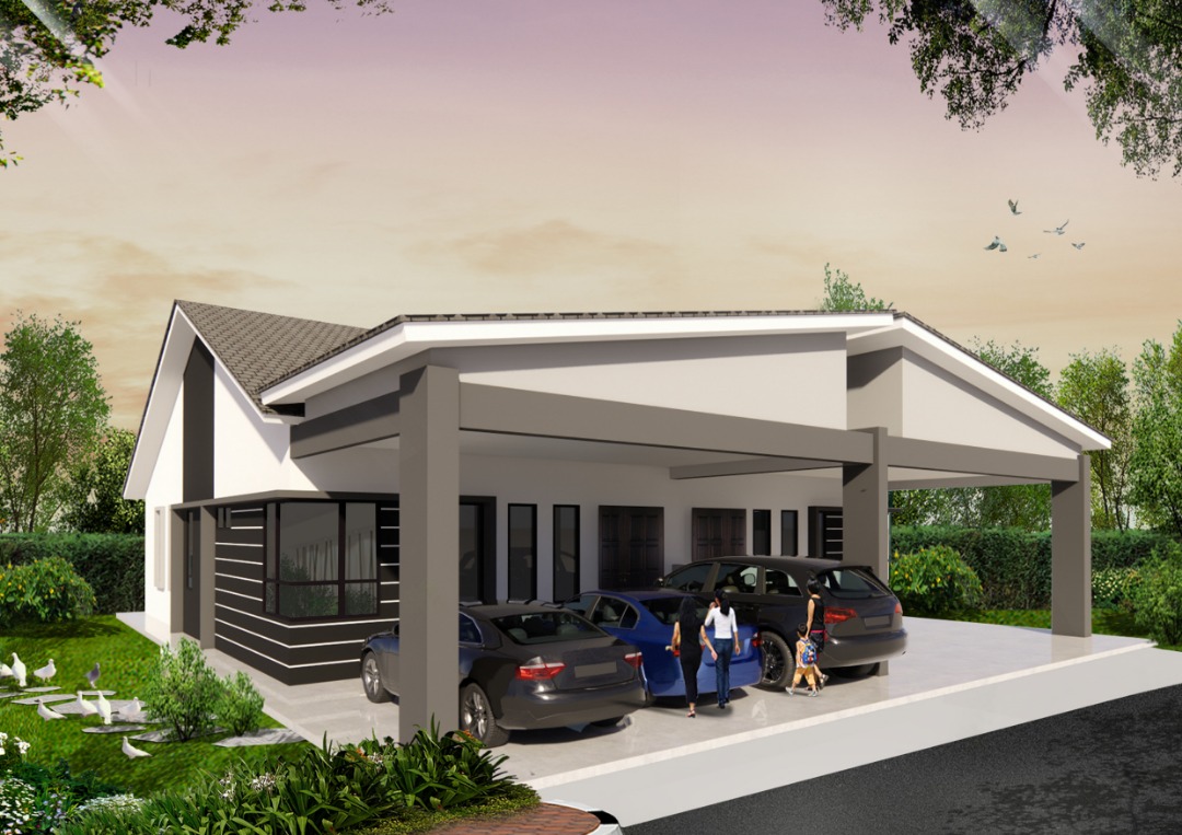 Residential house architectural impression